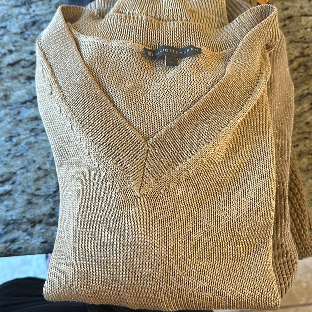 Elliot Lauren gold sweater